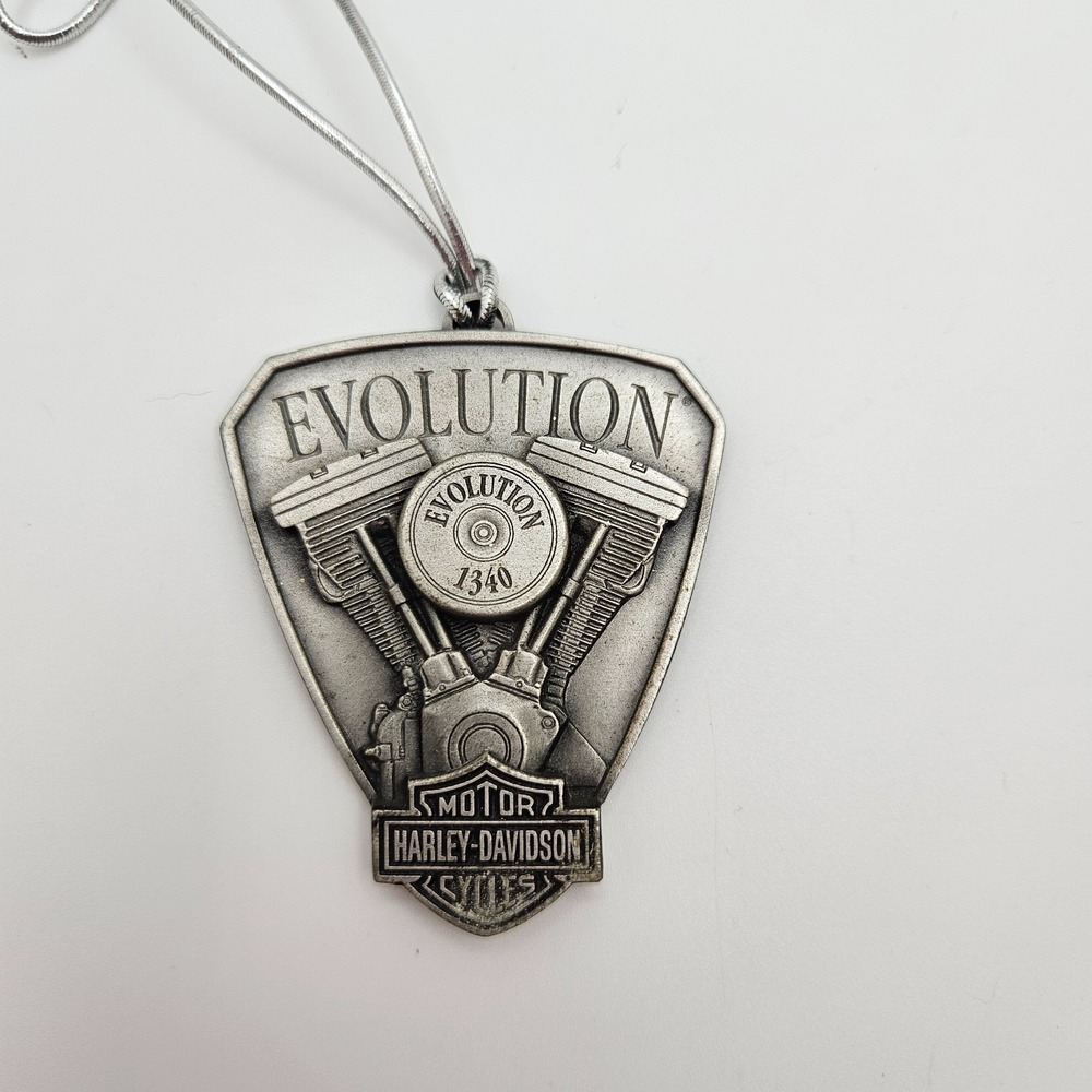 Vintage Harley-Davidson Evolution 1340 Pewter‎ Ornament 2001 Season's Greetings